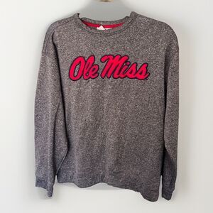 Vintage Ole Miss Rebels French Terry crewneck Fleece Sweatshirt Size Med Women's